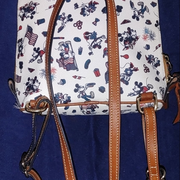 Limited Edition Dooney and Bourke Disney Mickey & Minnie Americana Backpack - Picture 5 of 7